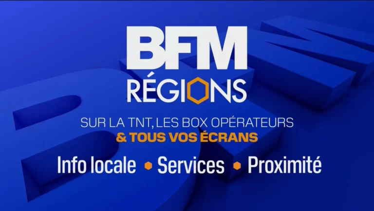 écran BFM Régions TV multi écrans