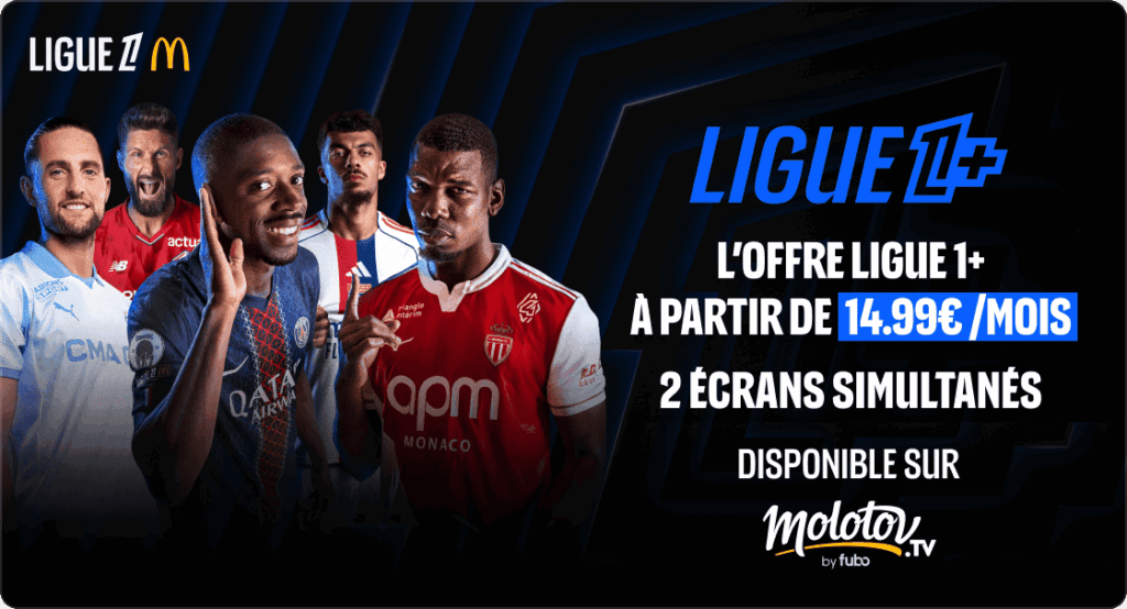 Ligue1+ disponible sur Molotov