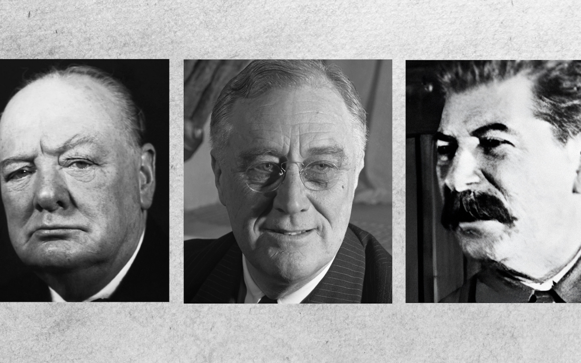 Churchill, Roosevelt et Staline : la route vers Yalta