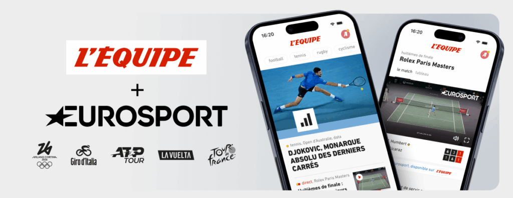Nouvelle offre L'Equipe + Eurosport