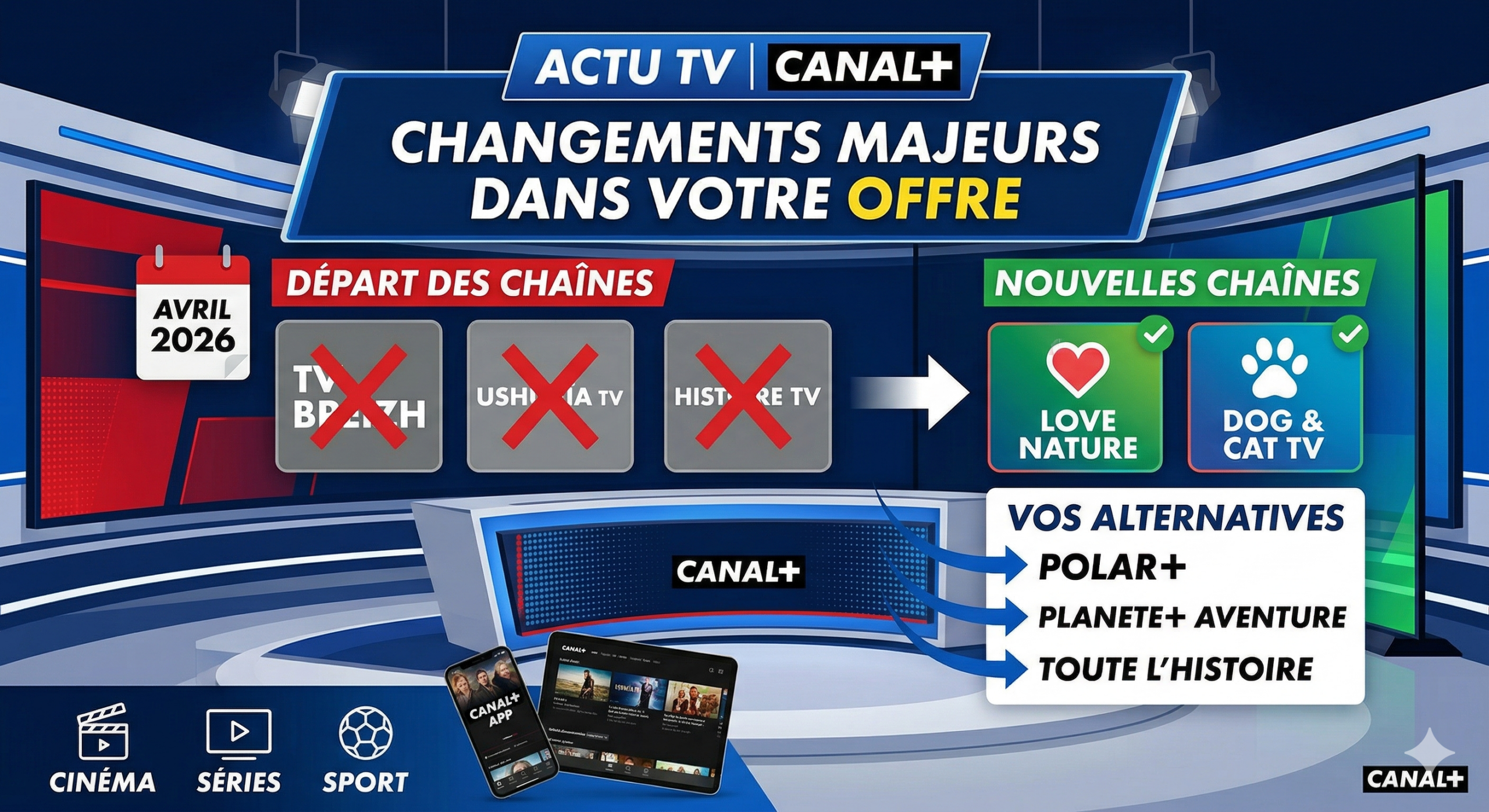 Pourquoi TV Breizh, Ushuaïa TV et Histoire TV quittent les offres CANAL+