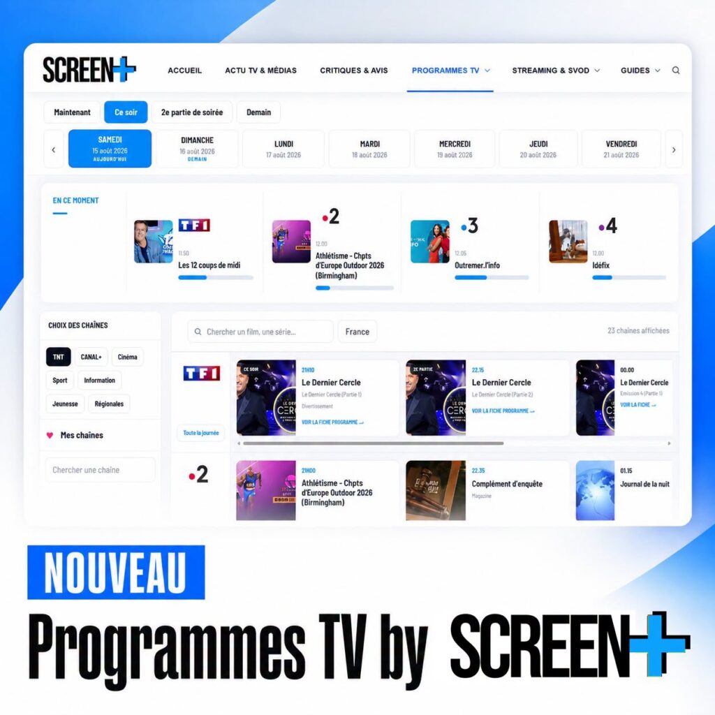 Programmes TV by SCREEN+