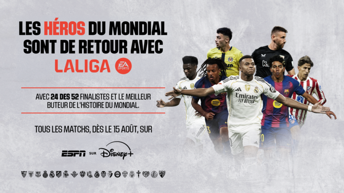 LA LIGA sur ESPN sur DISNEY+
