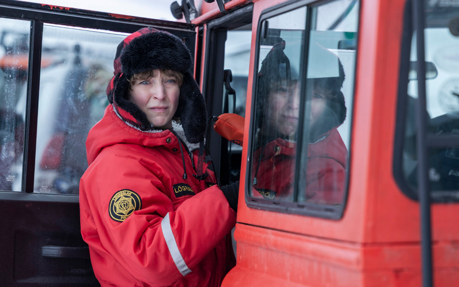 Hildur sur POLAR+, série policière islandaise avec Ebba Katrín Finnsdóttir