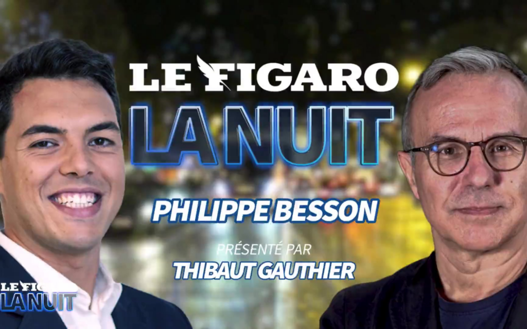 Philippe Besson, invité de la nouvelle saison du Figaro la nuit avec Thibaut Gauthier